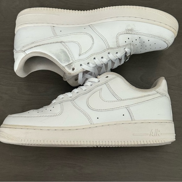 Nike Air Force 1 \'07 Shoes Mens White Leather Low Top CW2288-111 Sneakers Sz 9